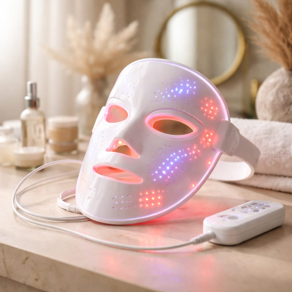 masque led visage