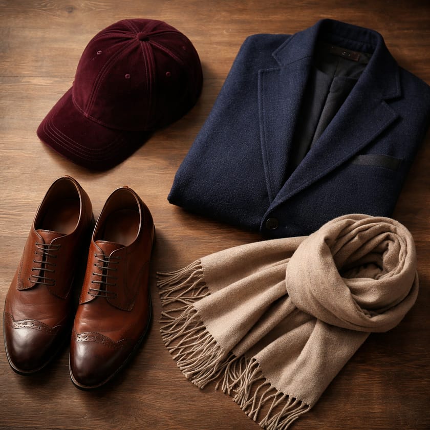 casquette velours tenue élégante